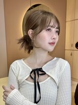 グロー 大宮(GLROW)&nbsp;前髪顔まわりボブレイヤーボブ顔まわり縮毛矯正haruhi