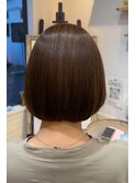  【40代艶ボブ／美髪矯正 ／美髪ストレート】縮毛矯正