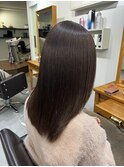 艶髪ストレート×ミディアム×ブラウン×エイジング毛【広島】
