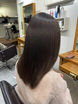 アンクル(ancre)&nbsp;艶髪ストレート×ミディアム×ブラウン×エイジング毛【広島】