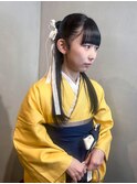 カチモリ/ハーフアップ/卒業式セット/ヘアセット
