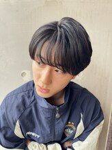 【学生に人気◎】シースルーマッシュ×ワンカールパーマ（メンズ/メンズカット/メンズパーマ/高松/香川）