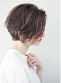 ショートヘアショートカット前下がりショート長めショートボブ
