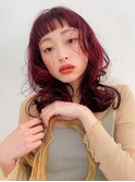 チェリーレッド　ワインレッド　カシスカラー　レイヤー　赤