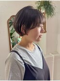 ホワイトグレージュ/ミニウルフ/チェリーブラウン/丸型/恵比寿