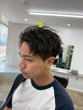 エッジ ヘア メイク(edge hair +make) メンズ/スパイラルパーマ/ツイストパーマ/ニュアンスパーマ/流山