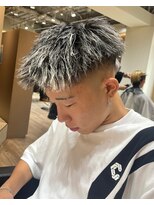 ルースト 渋谷店(ROOST)&nbsp;［バチイケスタイル］ジェット×ホワイトメッシュ