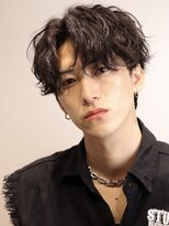 ルーシー 川越(LUCEY)&nbsp;センターパートフェザーパーマシャドウパーマメンズパーマ