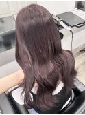 M黒髪小顔ヘアオリーブグレー艶髪クラゲヘアーココアベージュ