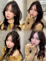 ロンドルピナス 小倉(Lond Lupinus)&nbsp;黒髪カタログ/オリーブグレー/ココアベージュ/小顔に見せるヘア