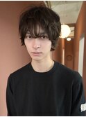 メンズマッシュ/うざバング/透明感ベージュカラー/表参道