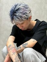 ネハス 名古屋栄店(nehus.)&nbsp;MEN’S HAIR/サーフカール/刈り上げセンターパート/ブリーチ