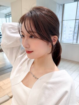 エイミーバイアフロートザガーデン 浦和店(amie by afloat the garden) 結んでも可愛い！顔周り、前髪カット