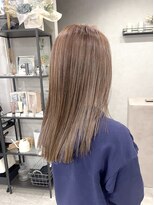 リアン(lien) ハイライトカラー×ミルクティーベージュ