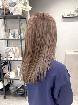 リアン(lien) ハイライトカラー×ミルクティーベージュ