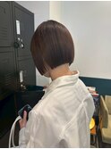 ダークパープル/ナチュラルショート/夏のヘアアレンジ/千葉駅