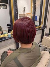アルヴェラヘアエッセンス(ARVELA hair essence)&nbsp;艶ボブ×深みレッド｜イルミナカラー