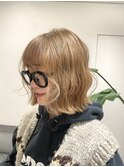 【Also/Kumagai】 ハニーベージュ　ブリーチカラー