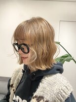 オルソー バイ コード 拝島店(Also by chord)&nbsp;【Also/Kumagai】 ハニーベージュ　ブリーチカラー
