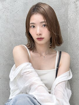 オーブヘアー ハル 佐野店(AUBE HAIR hal) 20代・30代_前髪なし大人可愛い_外ハネミディ