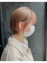 シゼン(SHIZEN)&nbsp;マッシュショート×ハイトーンベージュ