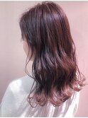 シースルーカラー × ピンク