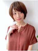 【骨格補正】小顔カジュアルショート×イルミナヌードベージュ