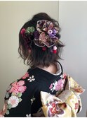振袖スタイル外はねアレンジ