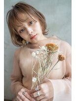 オースティン 流山おおたかの森(AUSTIN)&nbsp;大人かわいい前髪セシルカットココアブラウンフリンジウェーブ