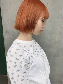 ノーカ 代官山(nohka) 1ブリーチオレンジヘア