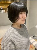 ボブ ミニボブ ボブスタイル 顔周りレイヤー ツヤ 担当今枝