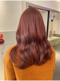 オレンジカラー/ダブルカラー/ケアブリーチ/髪質改善/原宿