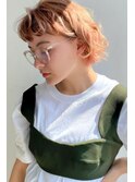 ピンクラベンダーピンクグラデーション赤髪クラシカルボブ