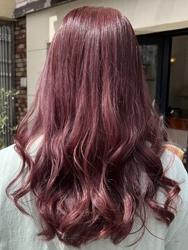 ヘアークリアー せんげん台 大人可愛い おしゃれ大人のピンクカラー カシスピンク 透明感◎