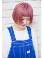 ビランチェ 池袋(bilancia)&nbsp;ハイトーンピンク/ピンクカラー/ミニボブ/ミニマルボブ