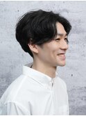メンズナチュラルセンターパート