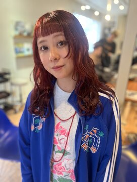 フラミンゴバイカーニバル 江古田(Flamingo by carnival) 赤髪×オン眉◎