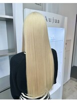 ゲーム 原宿店(GAME)&nbsp;ブリーチ毛でもできる髪質改善ストレート/抜きっぱなしブロンド