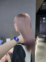 ペレ 栄店(PELE) デザインカラー/レイヤーカット/ウェットヘア/オリーブベージュ