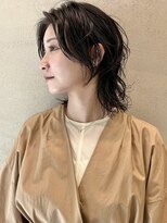 ハル 円山(HARU)&nbsp;ムースで簡単セット × パーマで作る × ミディアムウルフ