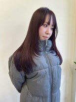 Idk レイヤーカット＋レッドカラー