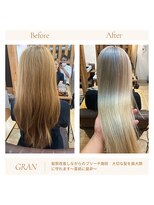 グランバイ アトリエドングリ(Grand × AtlierDonguri)&nbsp;お客様髪質改善データ1819（ミルクティ）
