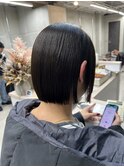 切りっぱなしボブ