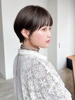 アイティーバイアルバム 北千住店(IT by ALBUM)&nbsp;ショート顔周りレイヤーグレージュおくれ毛_F20861