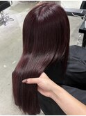 cherry red×layer cut