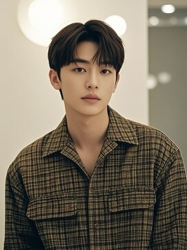 エイチ メンズ(H) テーパーフェードチャコールグレーハッシュカットシャギーカット