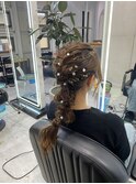 #ヘアセット#あみおろし#セット#ウエディングセット