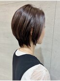大人丸みショートボブ