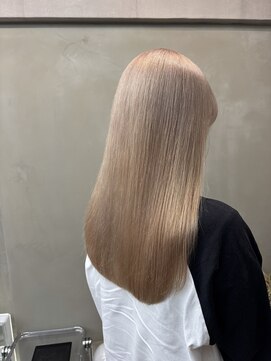 ファビ 渋谷(Fab) くびれヘア/暗めカラー/アプリコットオレンジ/縮毛矯正