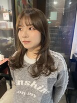 ノラ ヘアーサロン(NORA HAIR SALON)&nbsp;ナチュラル小顔前髪あり後れ毛サイドバング結べるボブくびれヘア